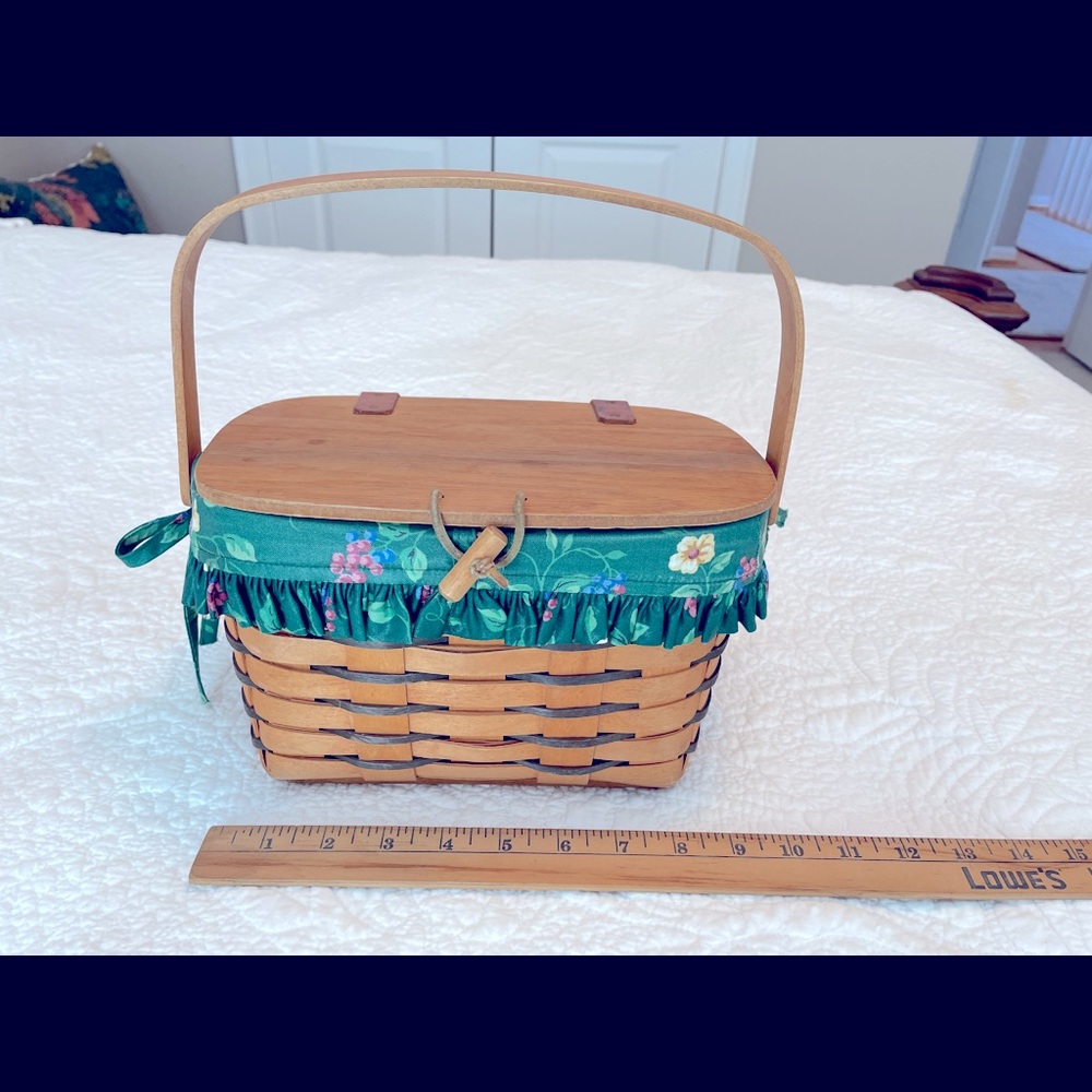 Longaberger Basket Purse, cloth liner, & protector